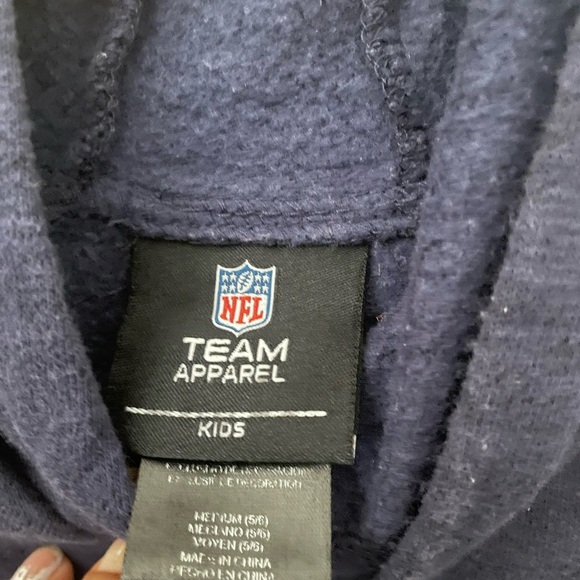 NFL Team Apparel Navy Hoodie - Picture 3 of 7